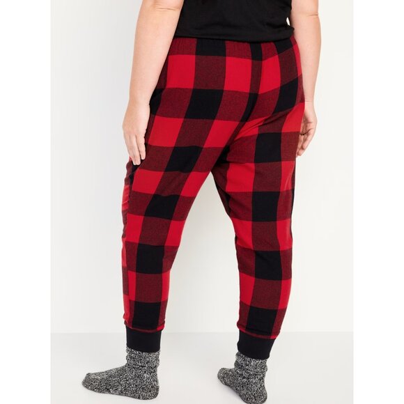 Old Navy womens NWT 4X Flannel Jogger Pajama pants buffalo plaid - Picture 2 of 3